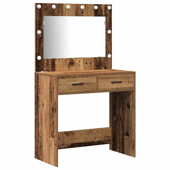 Klædeskab med dør 2 pcs Brun 78.5 x 41 x 135 cm Konstrueret træ