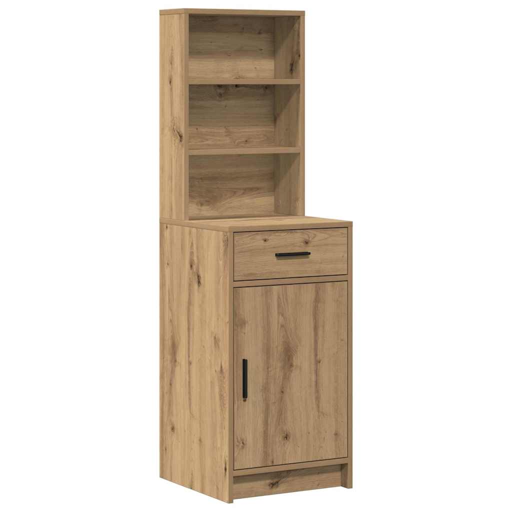 Klædeskab med dør 2 pcs Brun 78.5 x 41 x 135 cm Konstrueret træ
