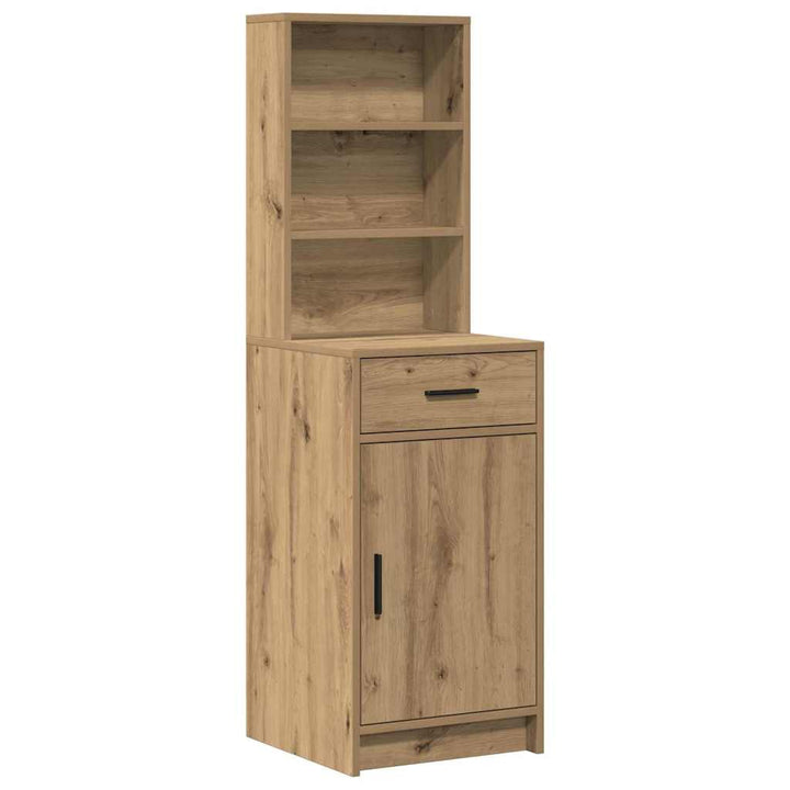 Klædeskab med dør 2 pcs Brun 78.5 x 41 x 135 cm Konstrueret træ