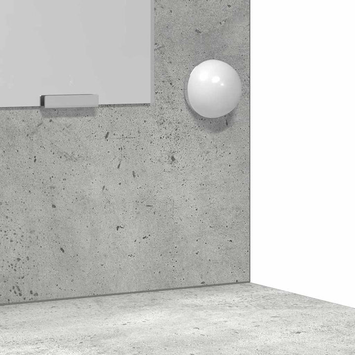 Makeupbord Sæt 2 pcs Beton Grå 50 x 41 x 135 cm Konstrueret træ