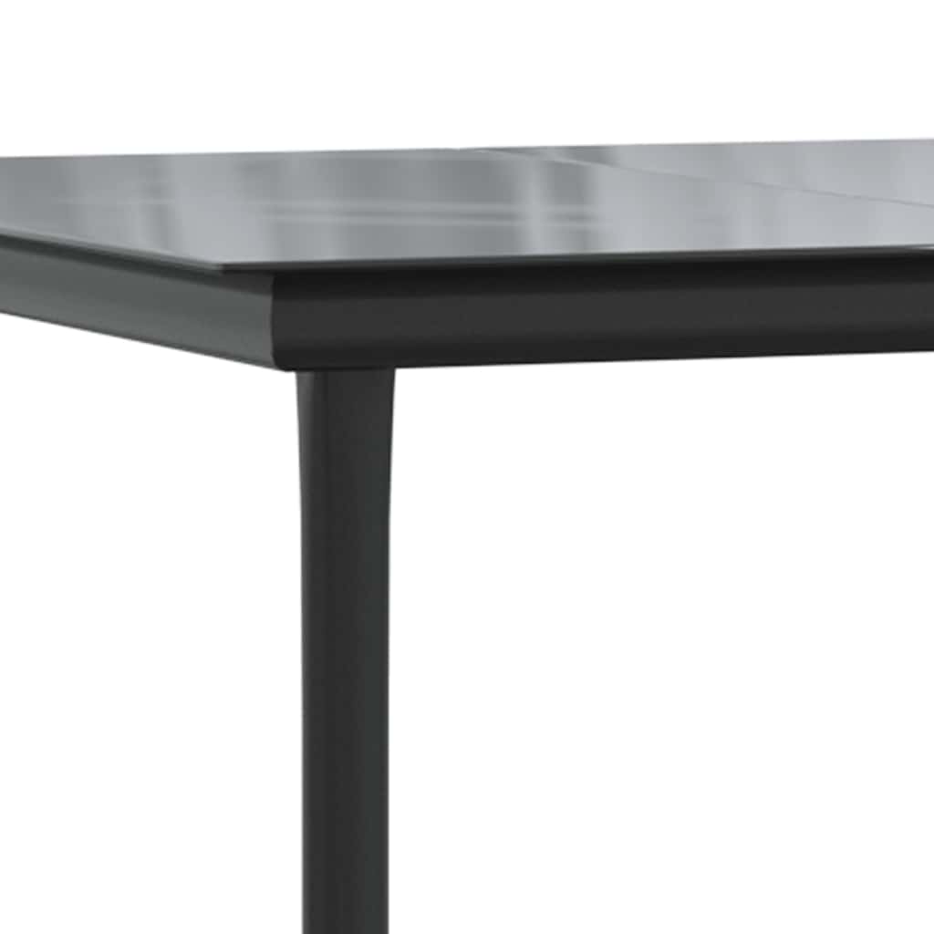 5 dele spisebordssæt til haven med hynder polyrattan glas grå