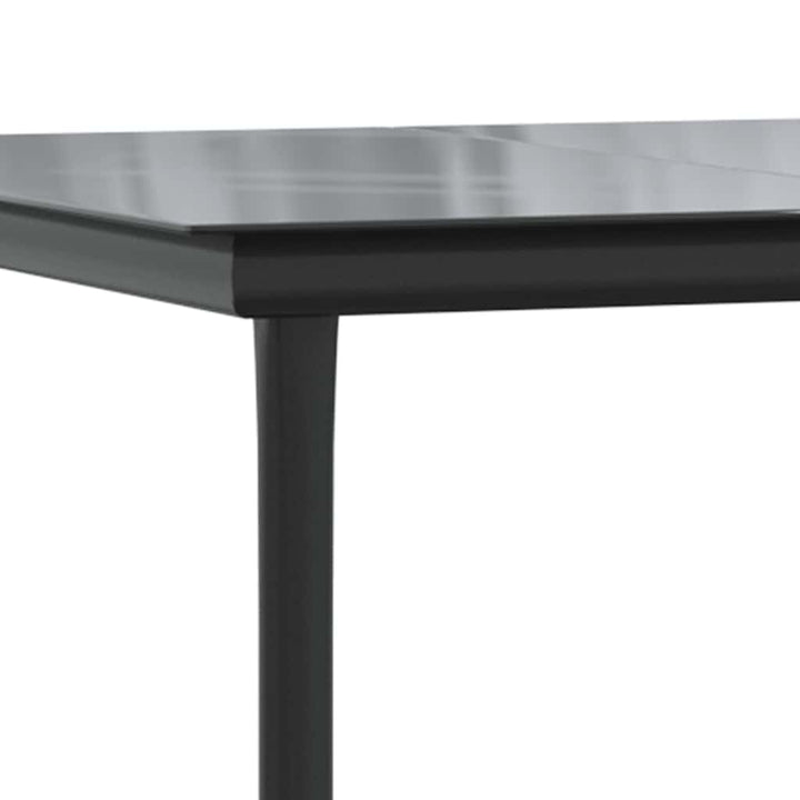 5 dele spisebordssæt til haven med hynder polyrattan glas grå