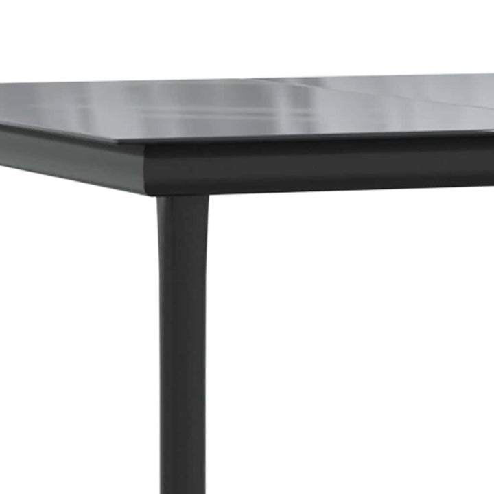 5 dele spisebordssæt til haven med hynder polyrattan glas grå