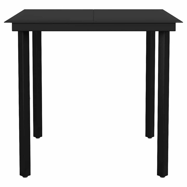 3 dele spisebordssæt til haven polyrattan glas brun
