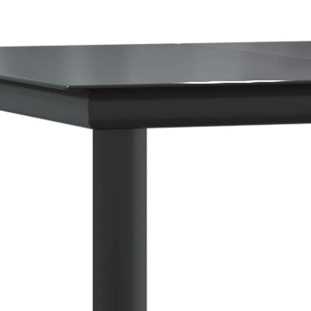5 dele spisebordssæt til haven polyrattan glas brun