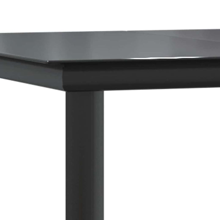 5 dele spisebordssæt til haven polyrattan glas brun