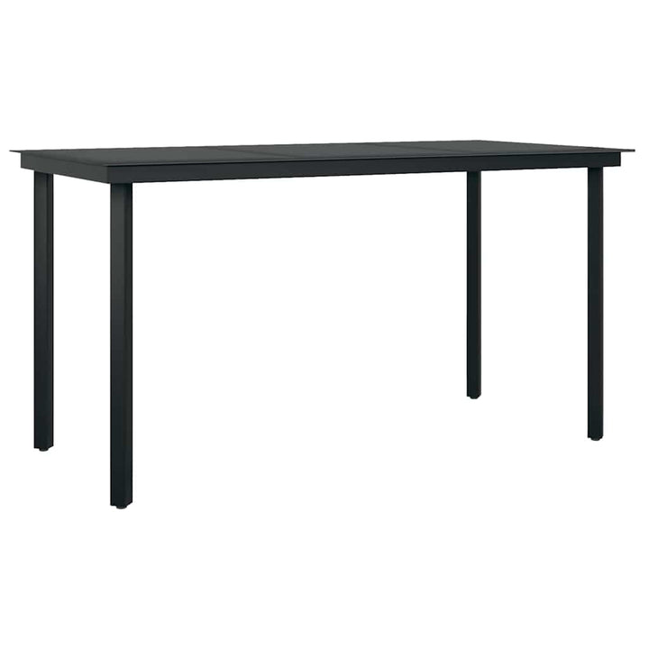 5 dele spisebordssæt til haven med hynder polyrattan glas grå