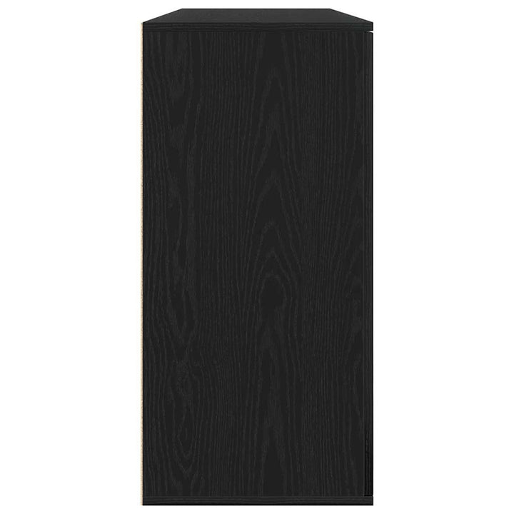 Sideboards 2 pcs Sort eg 79 x 38 x 80 cm Konstrueret træ