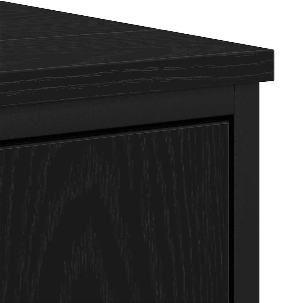 Badeværelsesmøbel sæt med opbevaring 2 pcs Sort 60 x 30 x 60 cm