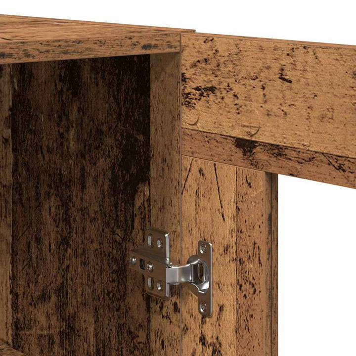 Highboard 2 pcs Gammelt træ 69,5 x 34 x 180 cm Konstrueret træ