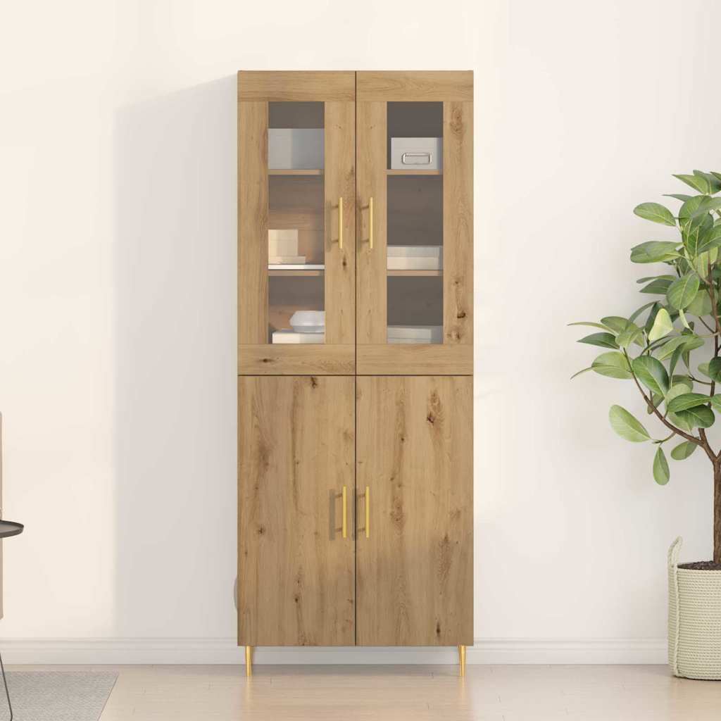 Highboard 2 pcs artisan eg 69,5 x 34 x 180 cm Konstrueret træ