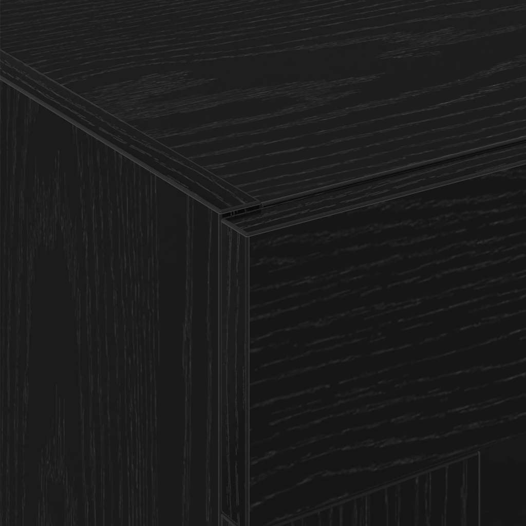 Highboard 2 pcs Sort eg 69,5 x 34 x 180 cm Konstrueret træ