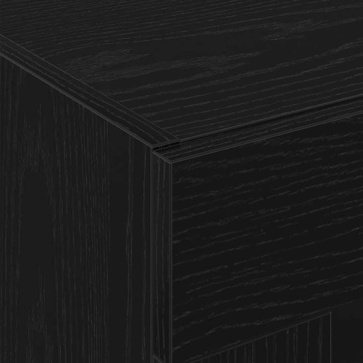 Highboard 2 pcs Sort eg 69,5 x 34 x 180 cm Konstrueret træ