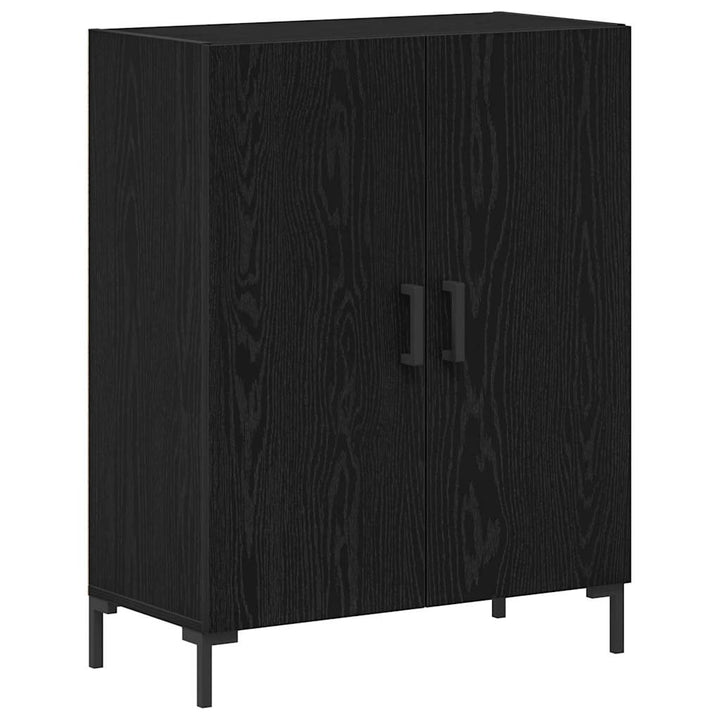 Highboard 2 pcs Sort eg 69,5 x 34 x 180 cm Konstrueret træ