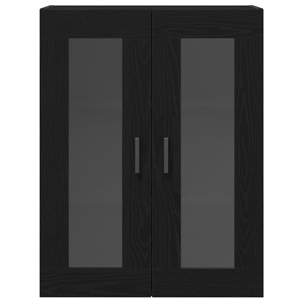 Highboard 2 pcs Sort eg 69,5 x 34 x 180 cm Konstrueret træ