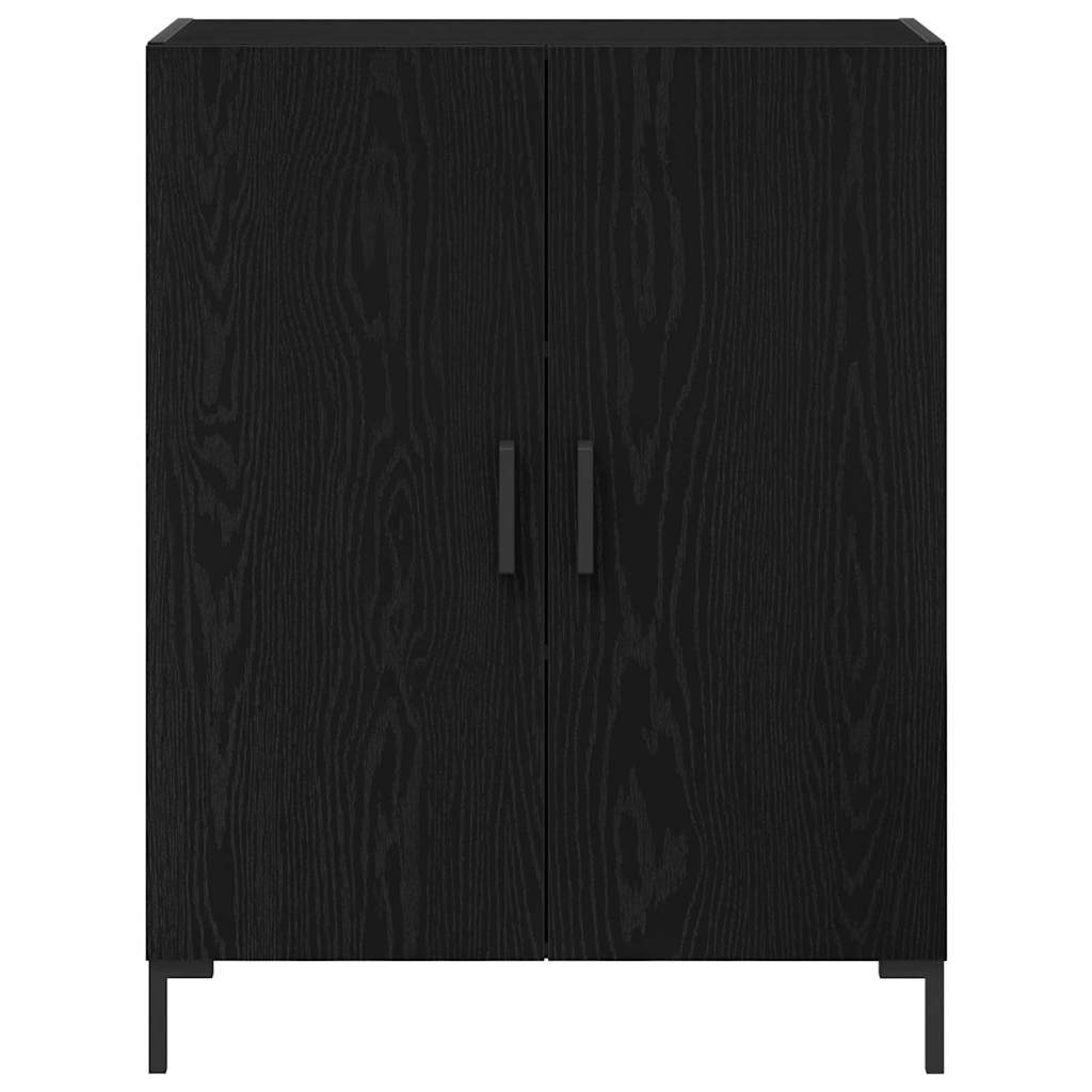 Highboard 2 pcs Sort eg 69,5 x 34 x 180 cm Konstrueret træ
