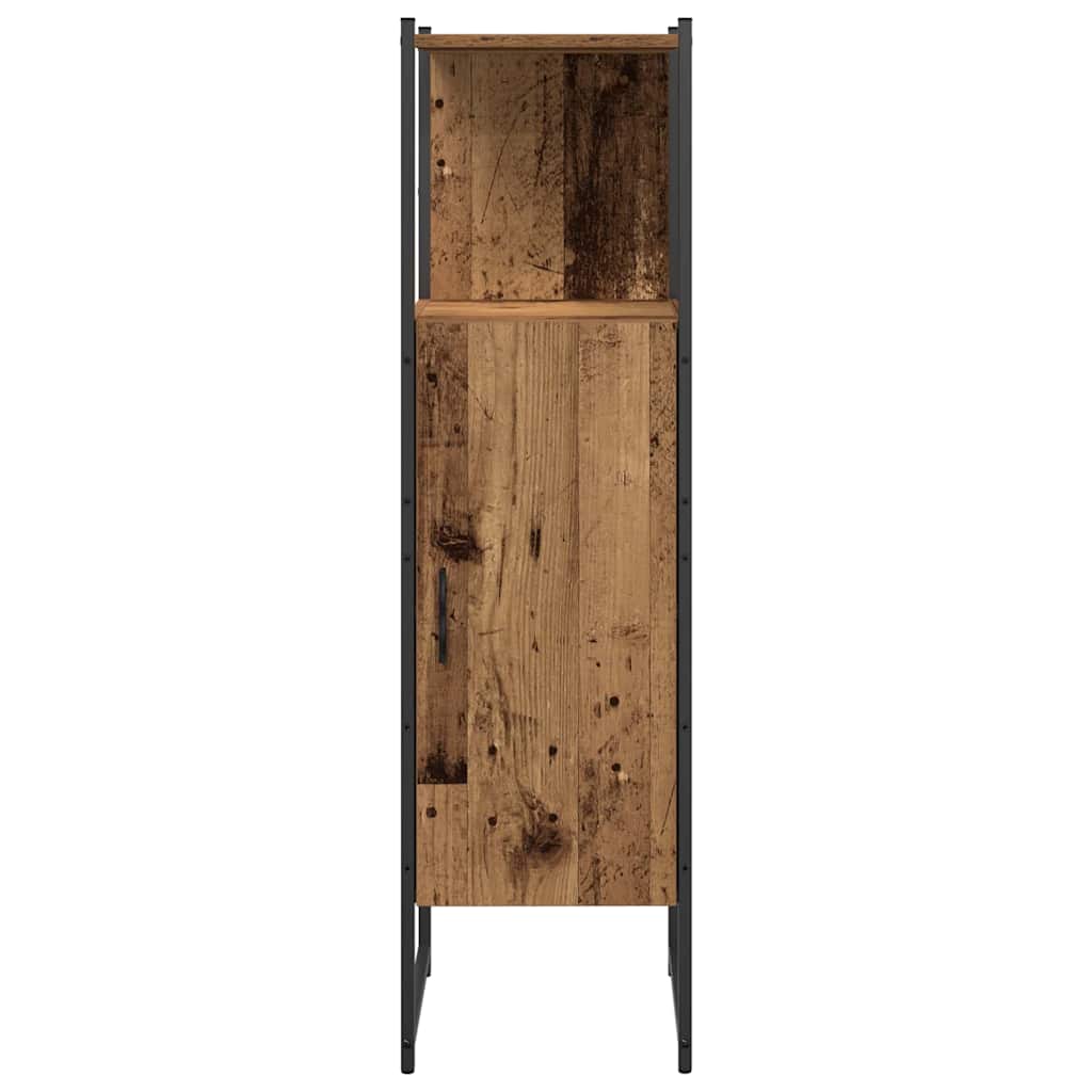 Badeværelsesmøbel sæt med dør 3 pcs Brun 33 x 33 x 102,5 cm