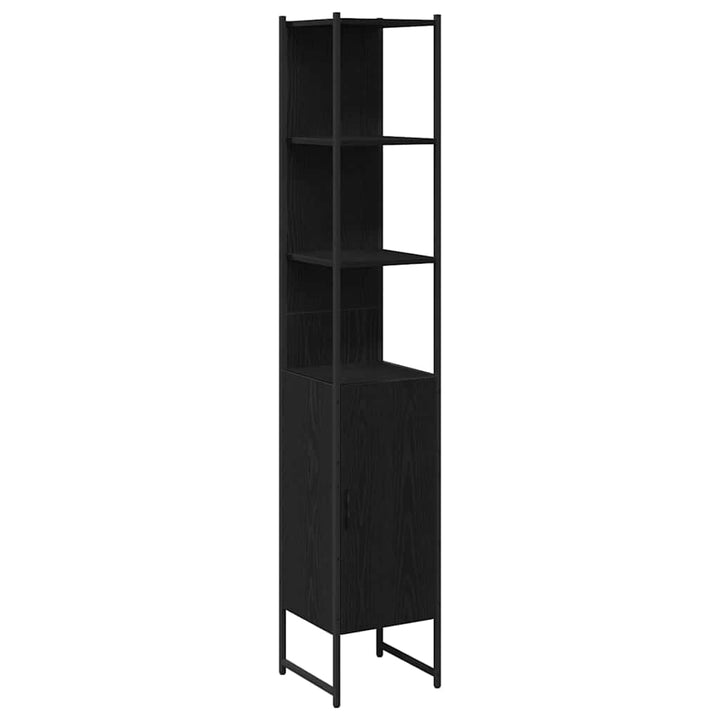 Badeværelsesmøbel sæt Andet 3 pcs Sort eg 33 x 33 x 185.5 cm