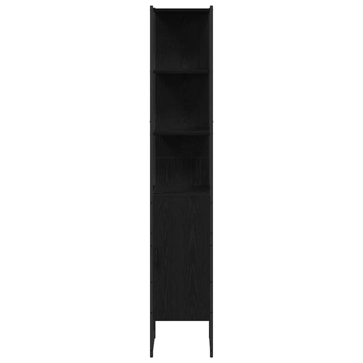 Badeværelsesmøbel sæt Andet 3 pcs Sort eg 33 x 33 x 185.5 cm