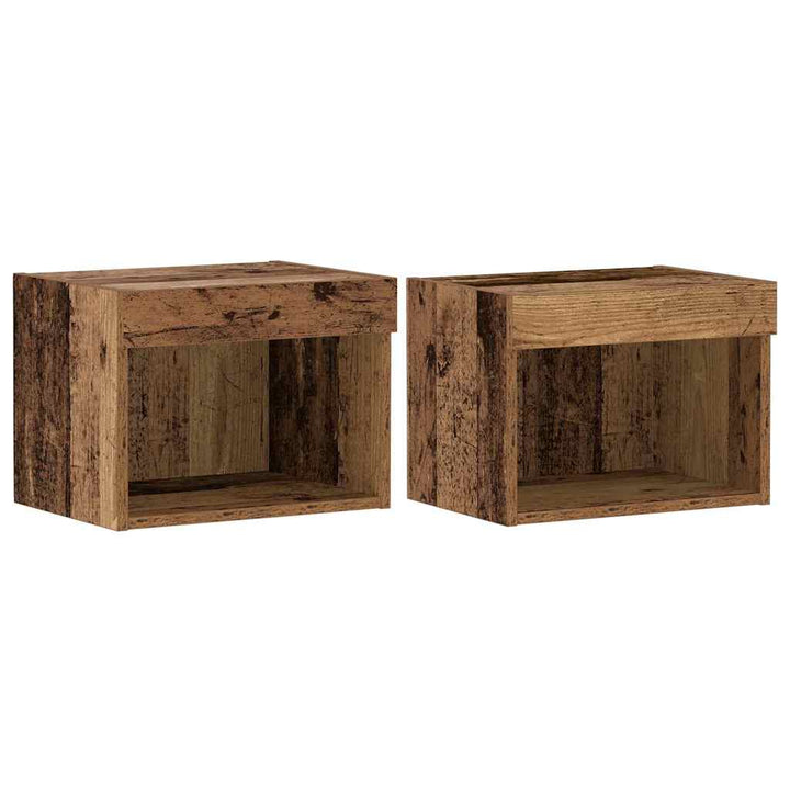 Underholdningscenter 8 pcs Gammelt træ 40 x 28.5 x 40 cm
