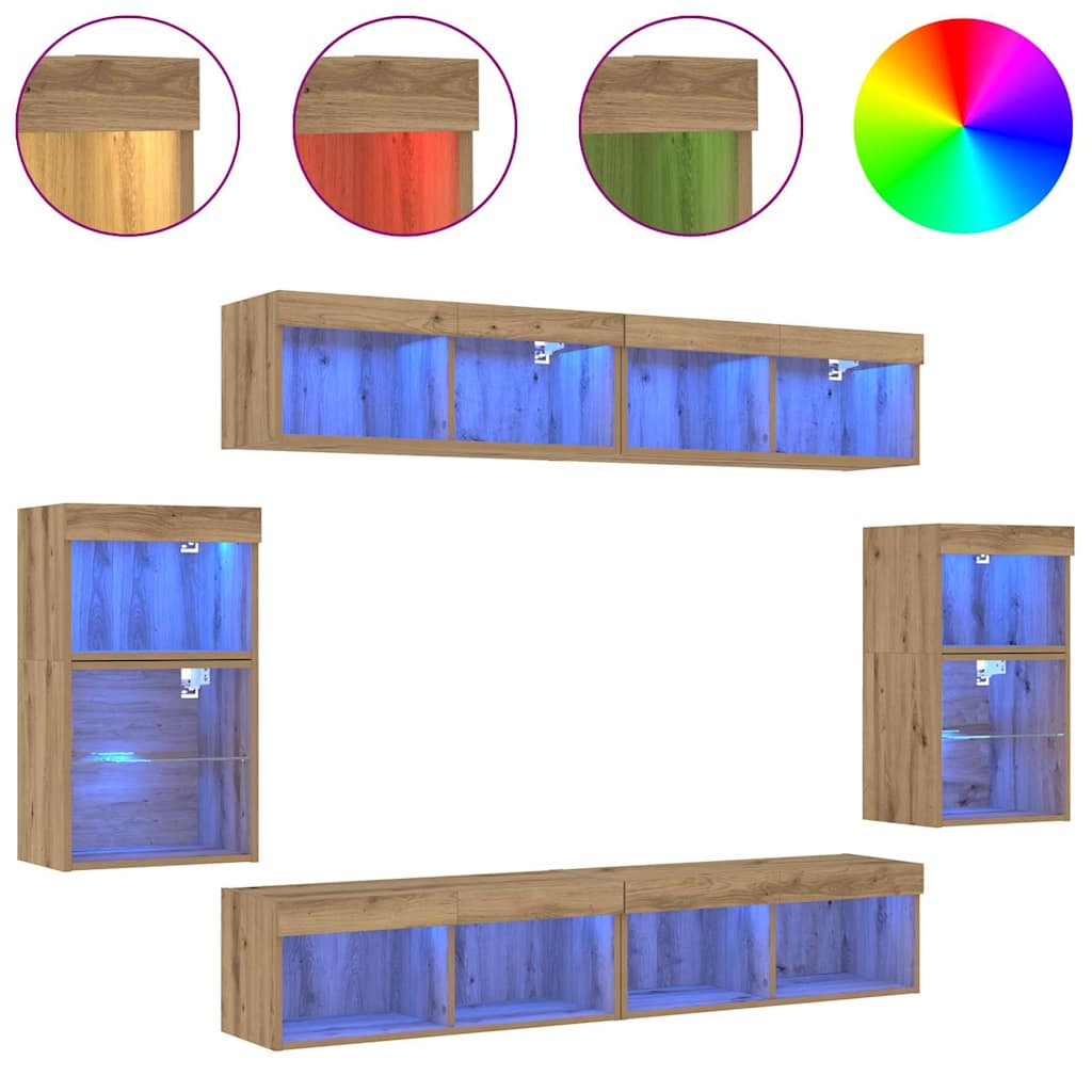 Underholdningscenter 8 pcs artisan eg 40 x 28.5 x 40 cm
