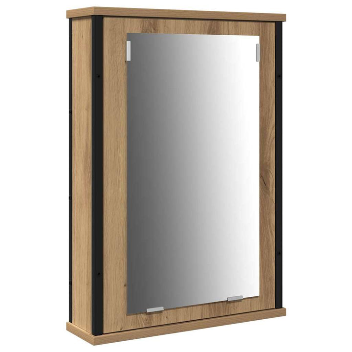 Badeværelsesmøbel sæt 3 pcs artisan eg 33 x 33 x 185.5 cm