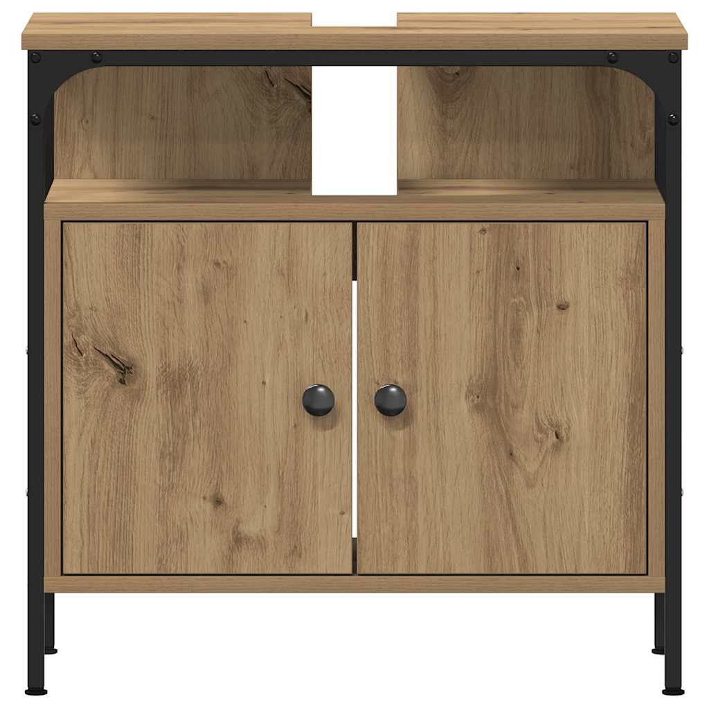 Badeværelsesmøbel sæt 3 pcs artisan eg 33 x 33 x 185.5 cm