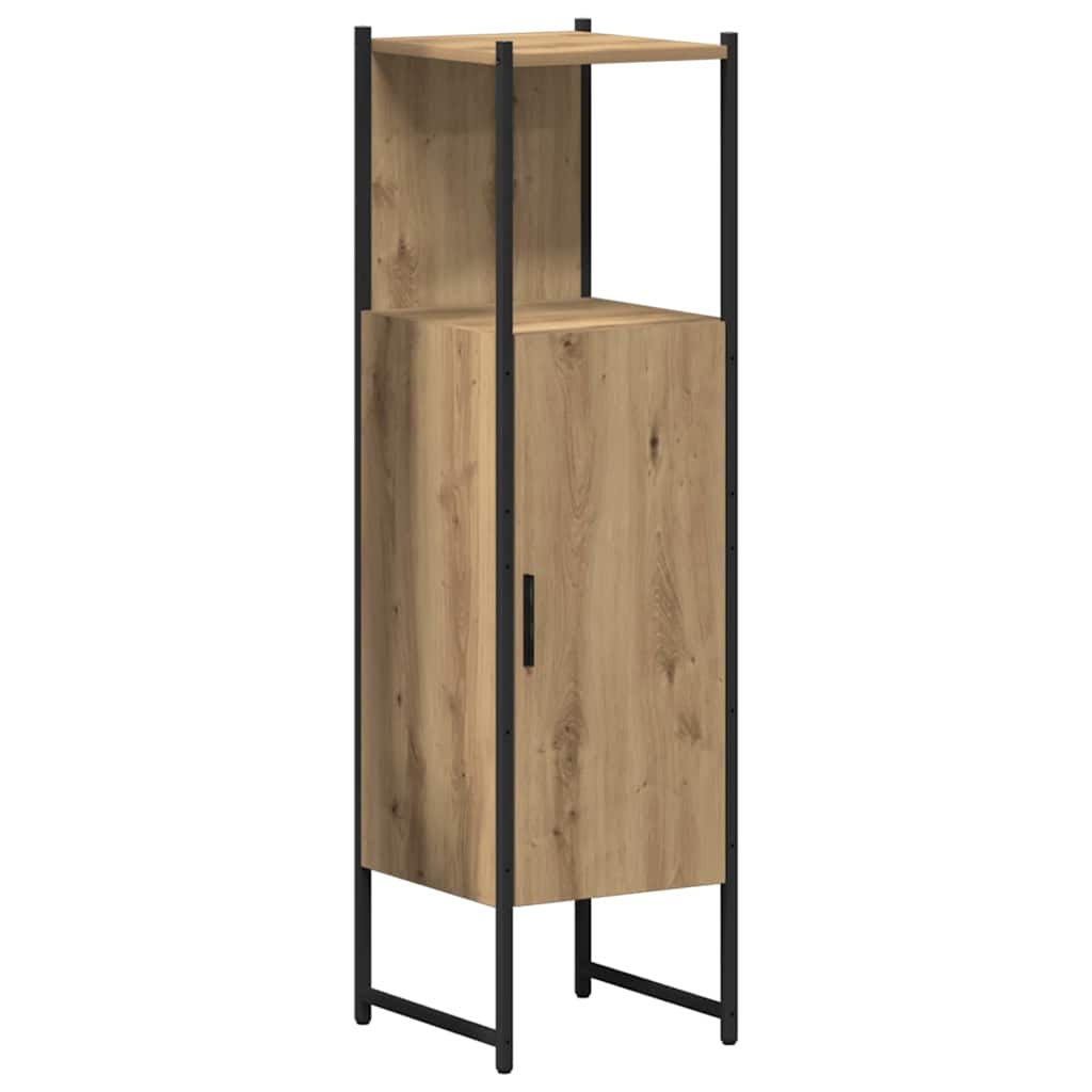 Badeværelsesmøbel sæt 4 pcs artisan eg 33 x 33 x 185.5 cm