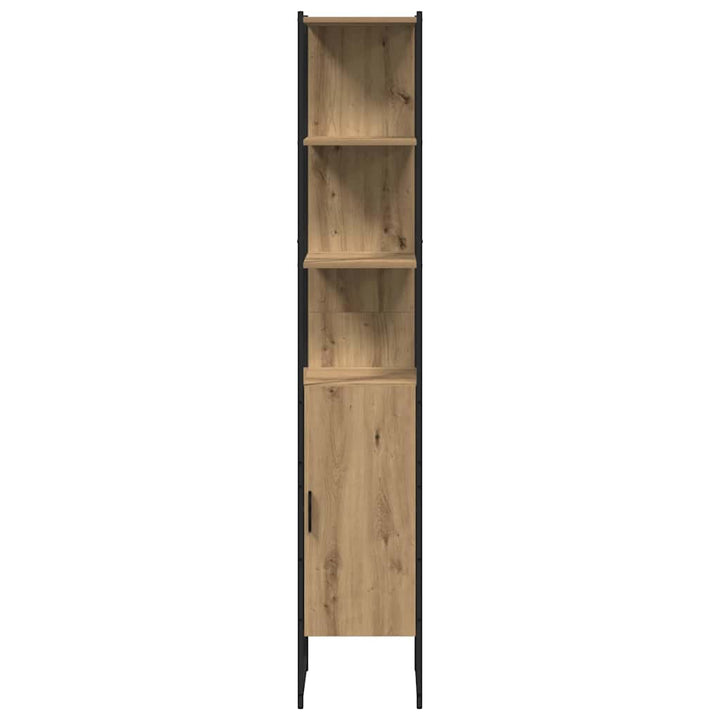 Badeværelsesmøbel sæt 4 pcs artisan eg 33 x 33 x 185.5 cm