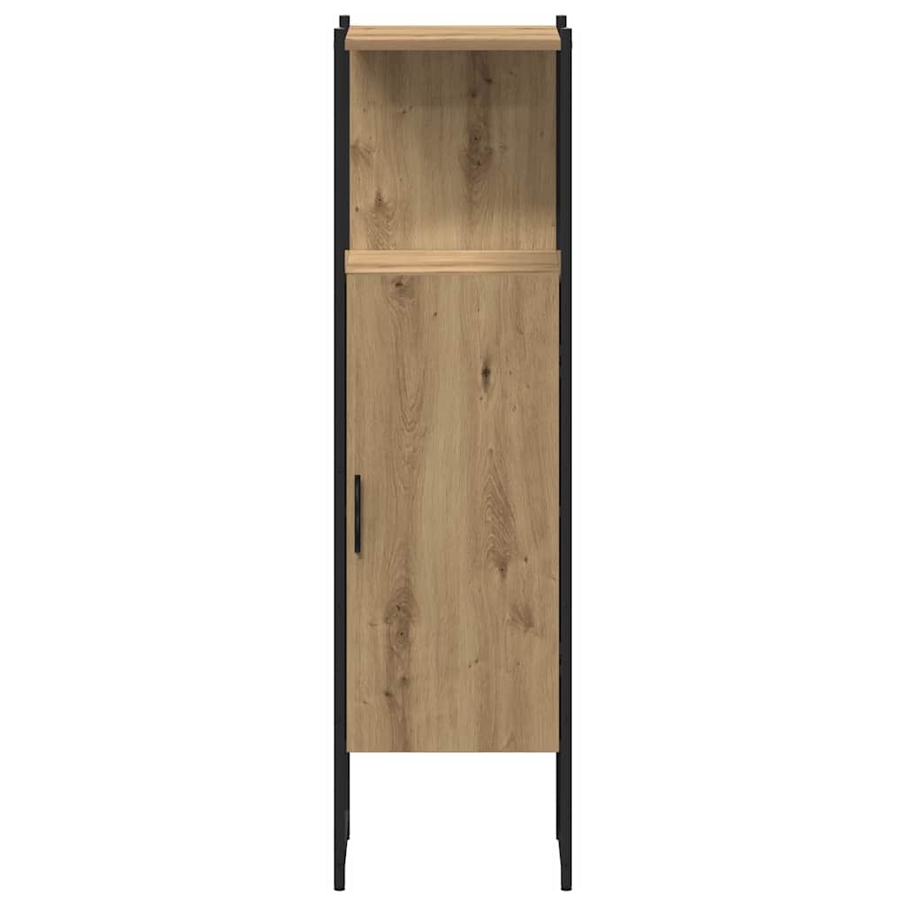 Badeværelsesmøbel sæt 4 pcs artisan eg 33 x 33 x 185.5 cm