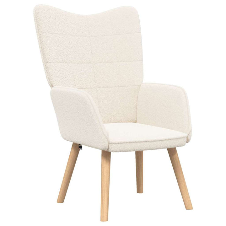 Afslappende stol Creme 62 x 67 x 95,5 cm Stof