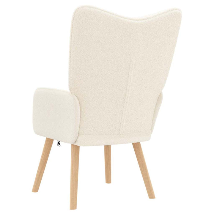 Afslappende stol Creme 62 x 67 x 95,5 cm Stof