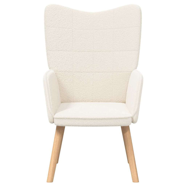 Afslappende stol Creme 62 x 67 x 95,5 cm Stof