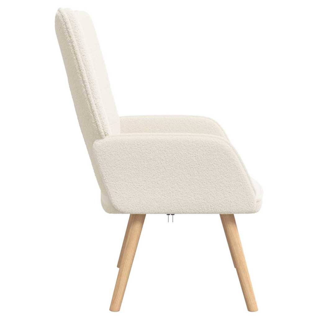Afslappende stol Creme 62 x 67 x 95,5 cm Stof