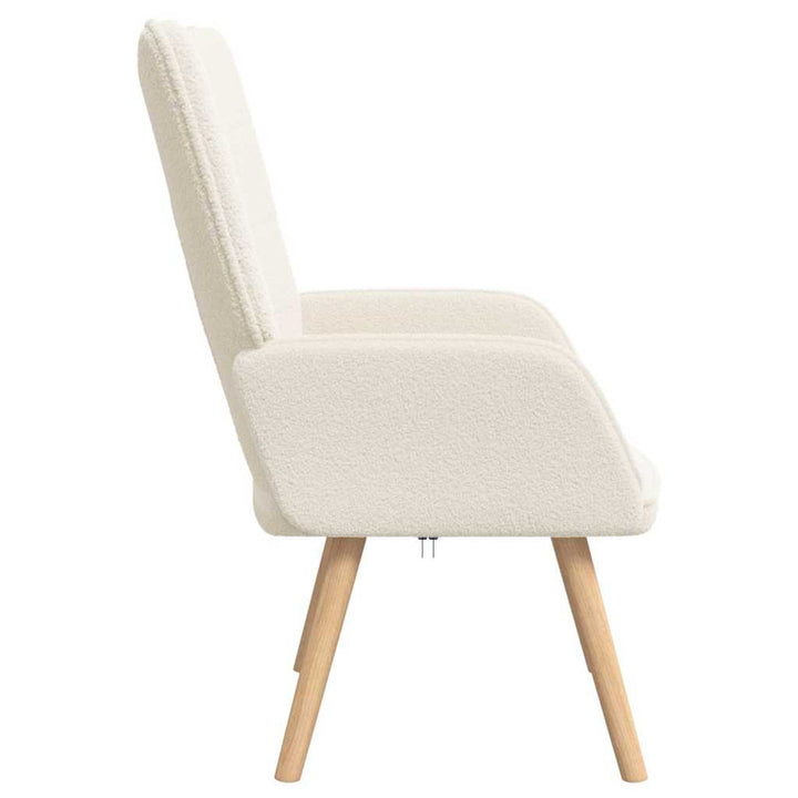 Afslappende stol Creme 62 x 67 x 95,5 cm Stof