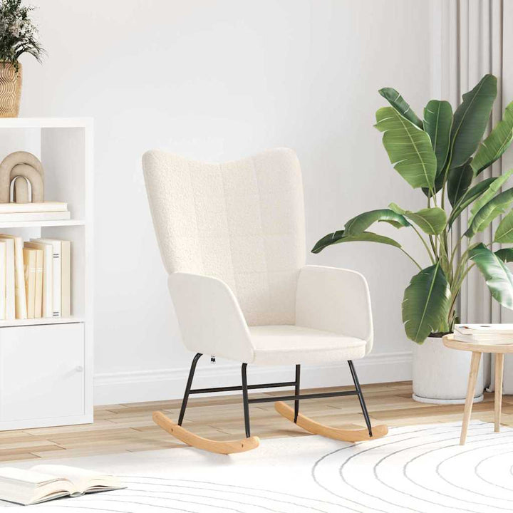 Afslappende stol Creme 61 x 78 x 98 cm Stof