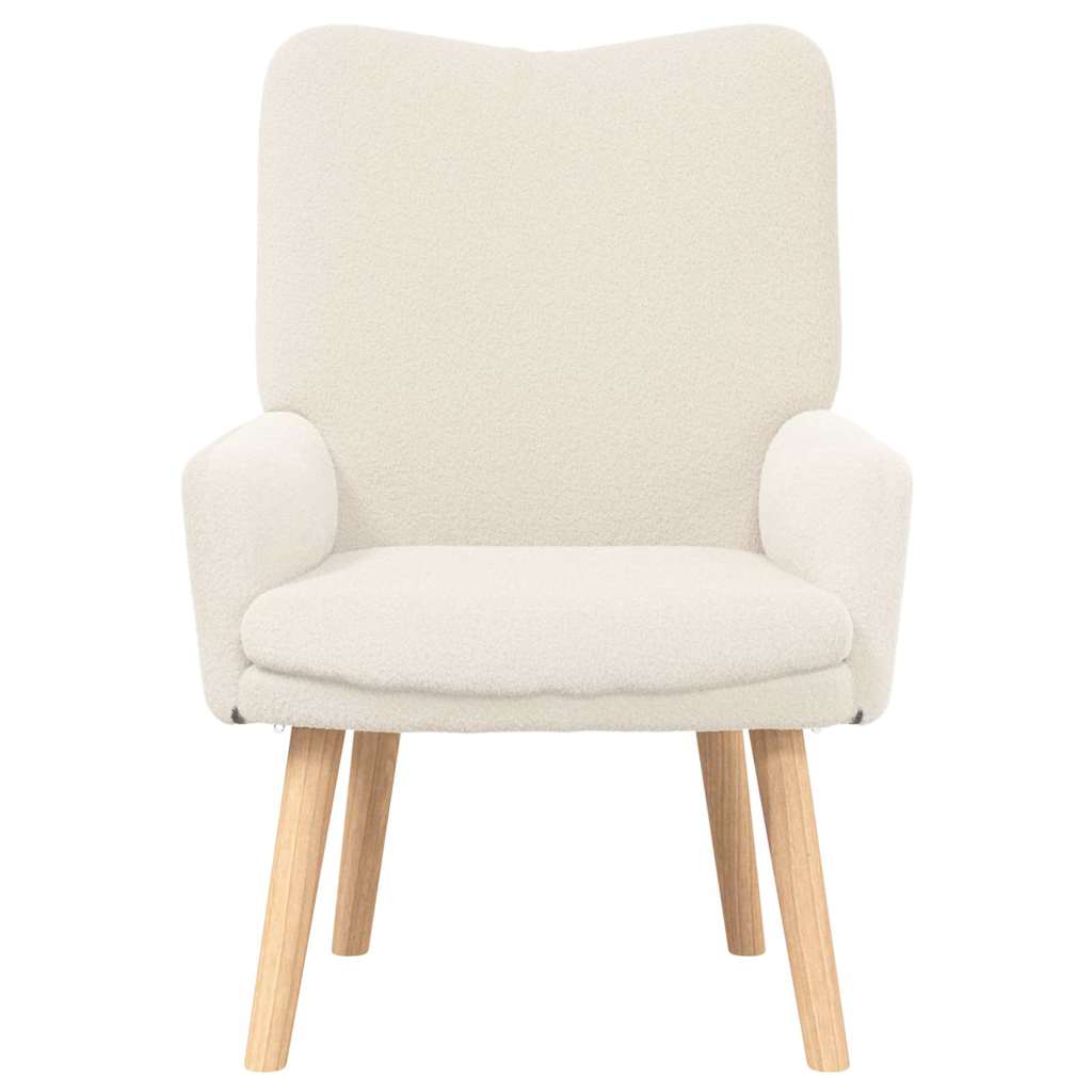 Afslappende stol Creme 63 x 67 x 94 cm Stof