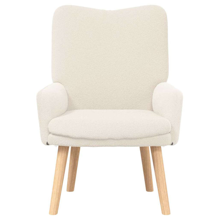 Afslappende stol Creme 63 x 67 x 94 cm Stof