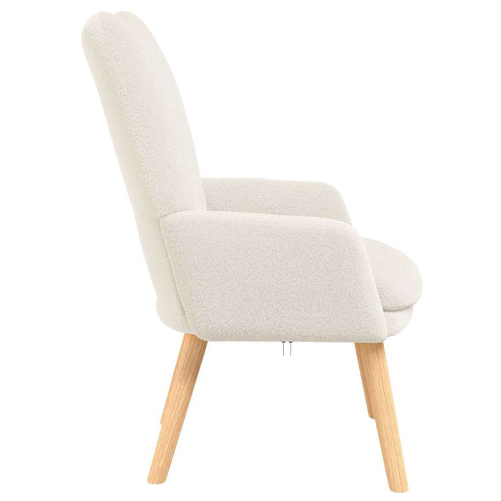 Afslappende stol Creme 63 x 67 x 94 cm Stof