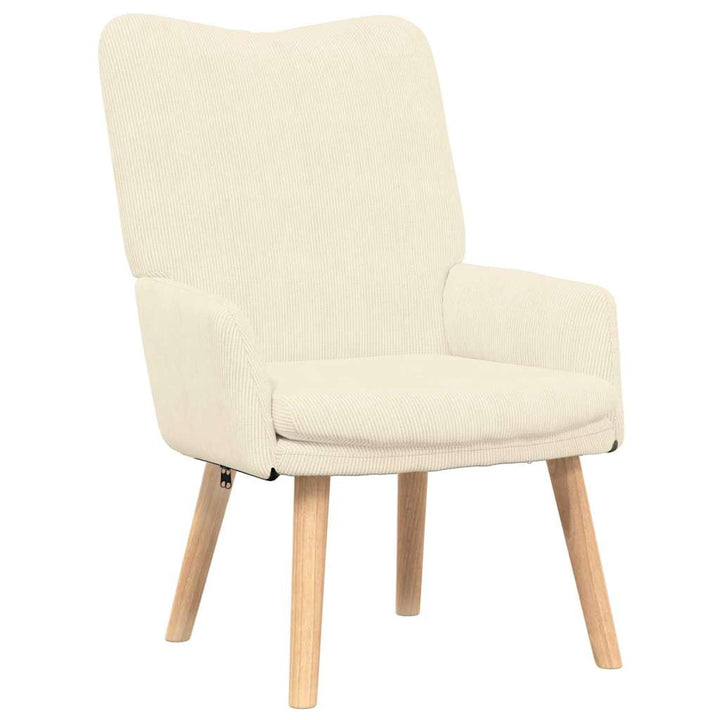 Afslappende stol Creme 63 x 67 x 94 cm Stof