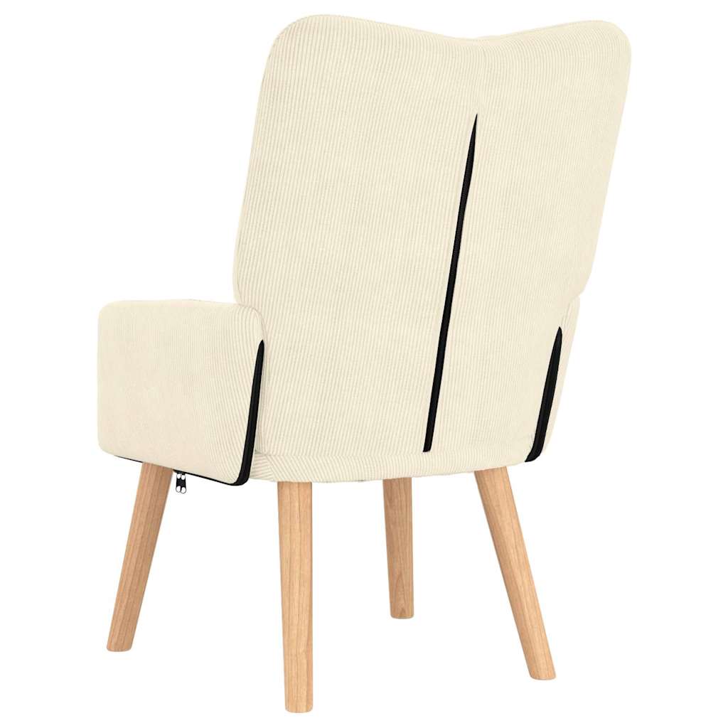 Afslappende stol Creme 63 x 67 x 94 cm Stof