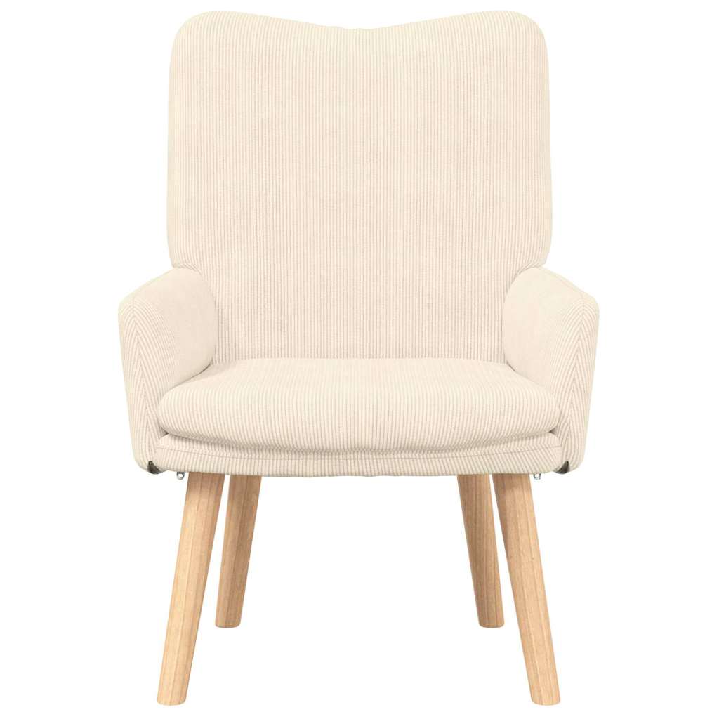 Afslappende stol Creme 63 x 67 x 94 cm Stof