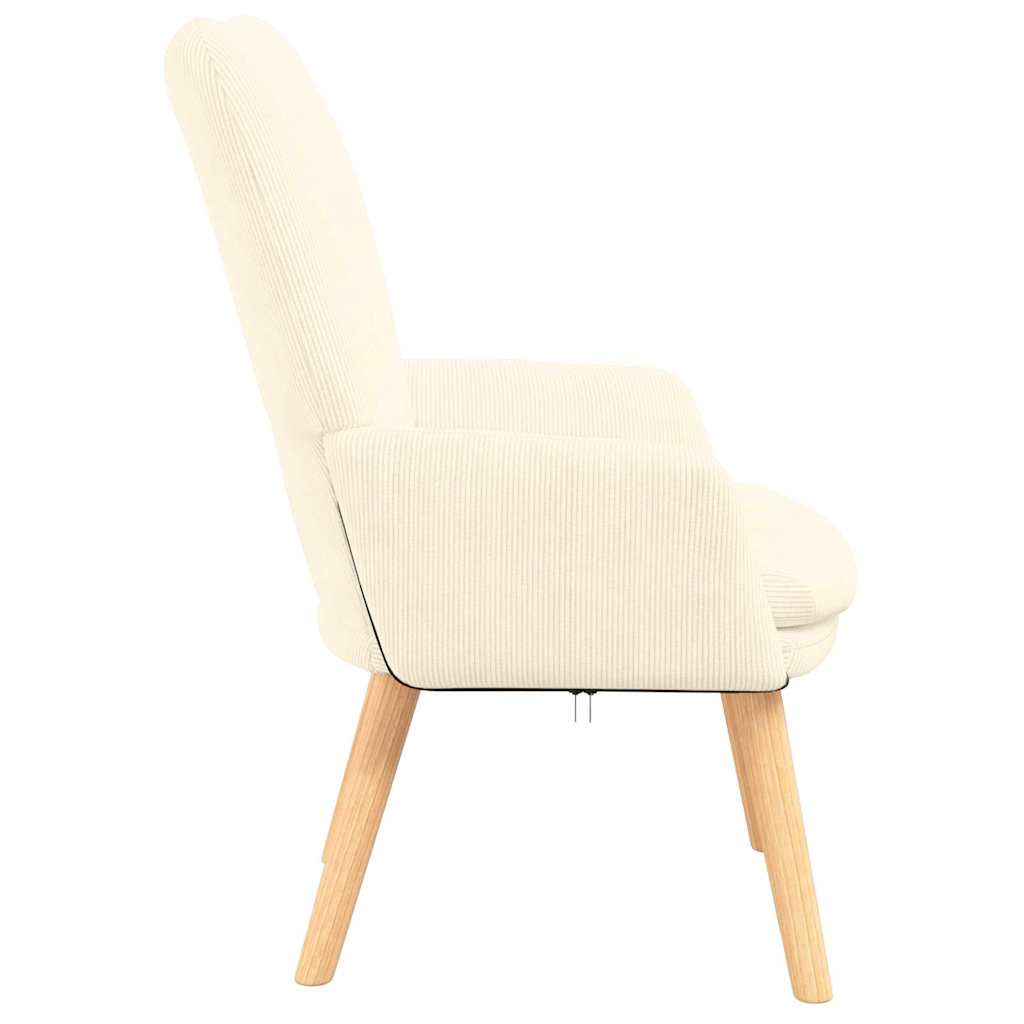 Afslappende stol Creme 63 x 67 x 94 cm Stof