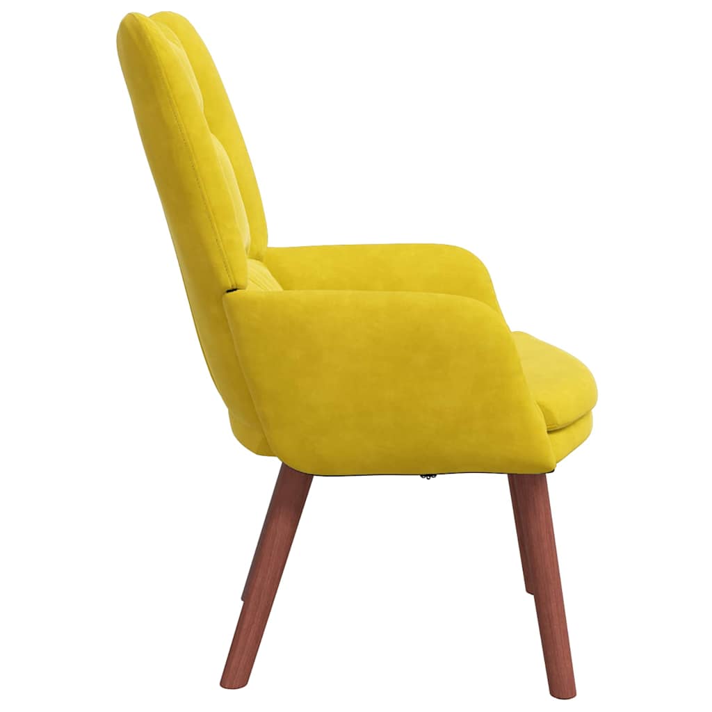 Afslappende stol Gul 63 x 67 x 94 cm Fløjl