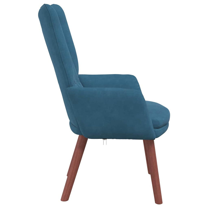 Afslappende stol Blå 63 x 67 x 94 cm Fløjl