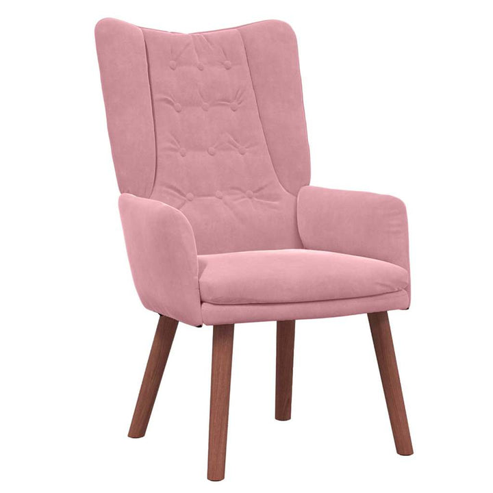 Afslappende stol Lyserød 63 x 67 x 94 cm Fløjl