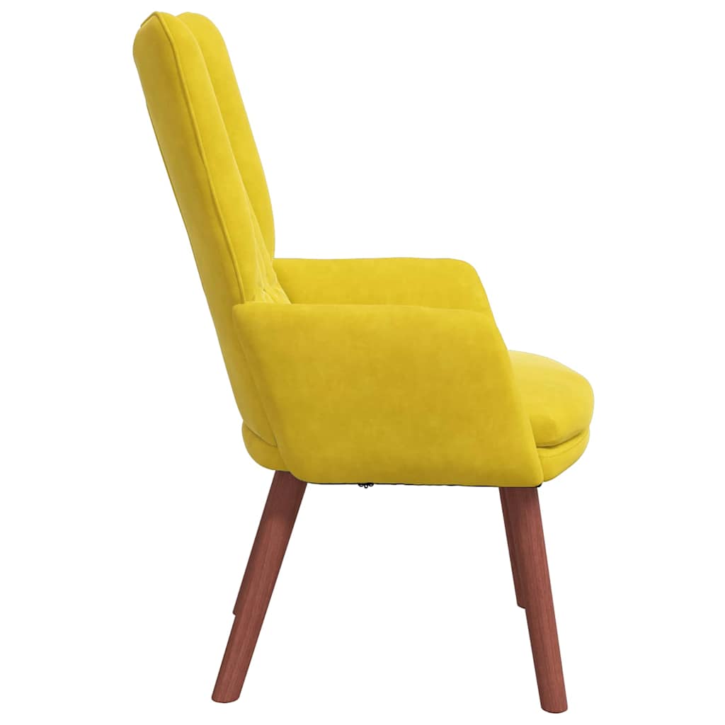 Afslappende stol Gul 63 x 67 x 94 cm Fløjl