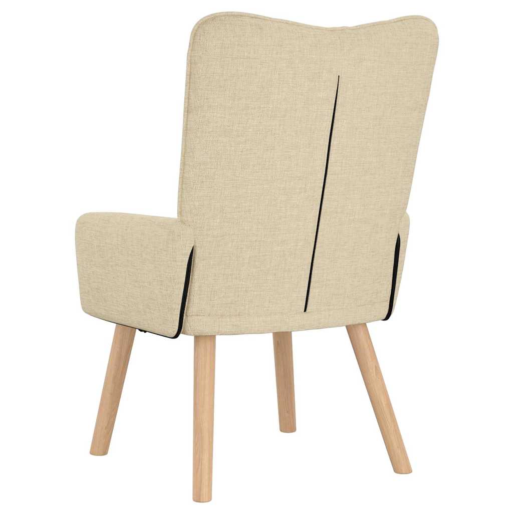 Afslappende stol Creme 63 x 67 x 94 cm Stof