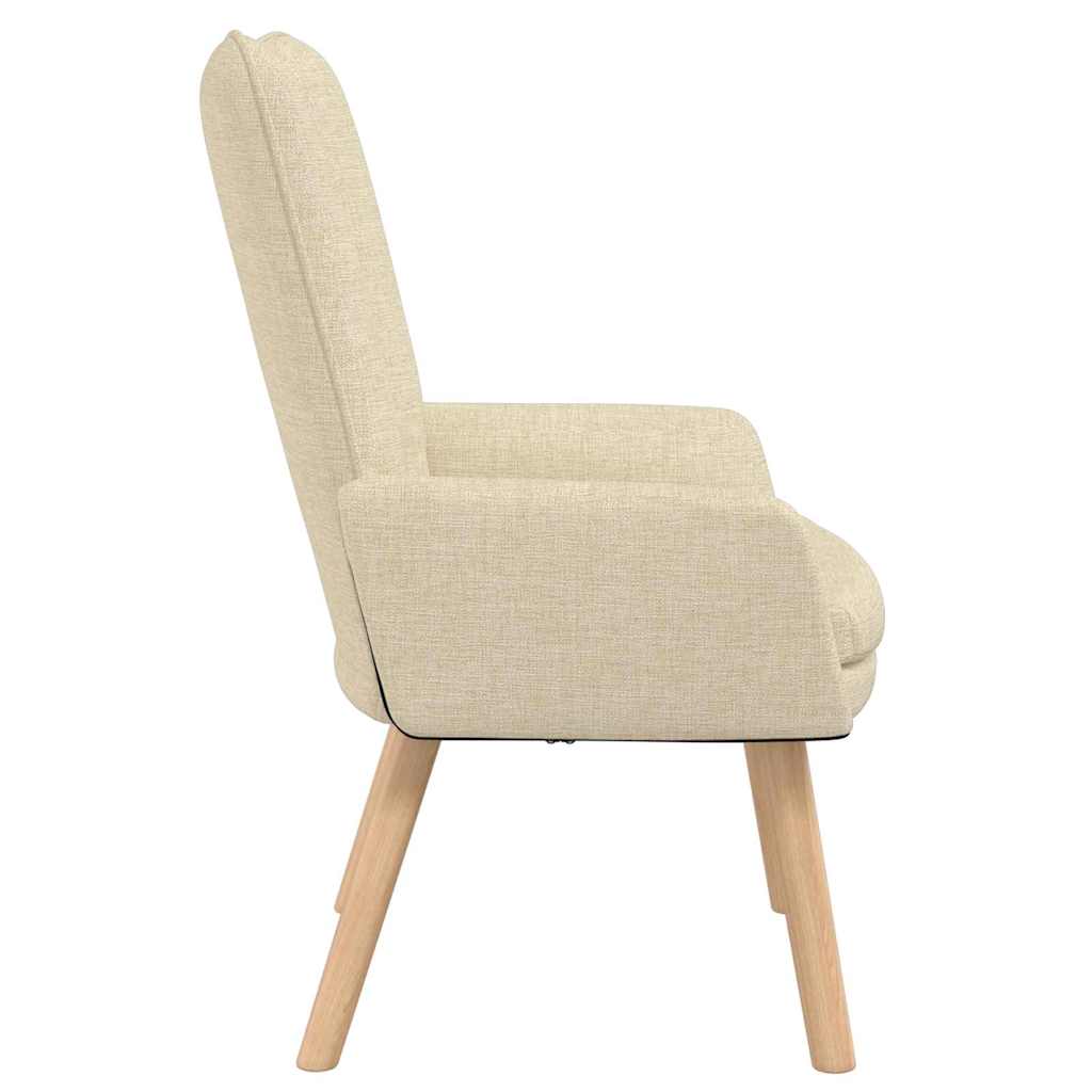 Afslappende stol Creme 63 x 67 x 94 cm Stof