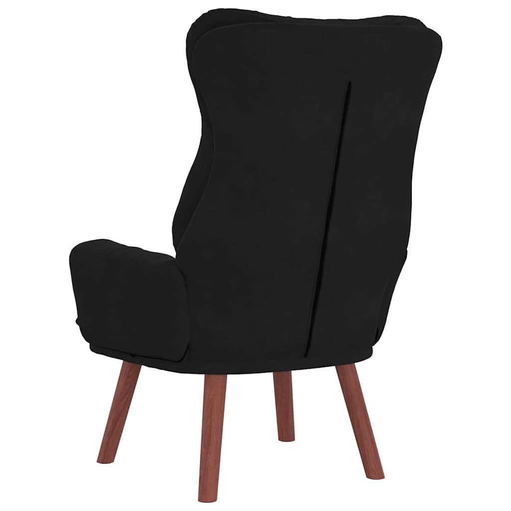 Afslappende stol Sort 69 x 74 x 93 cm Fløjl